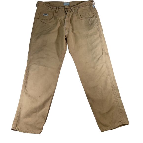 Tyndale FRMC Utility Pant Men 34W 31L see note Tan Flame Resistant Electric Cat2 - Picture 1 of 16